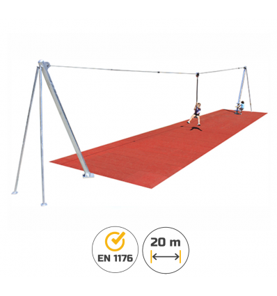 Tyrolienne métallique 
