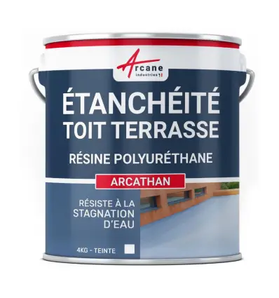 Résine étanchéité toiture colorée