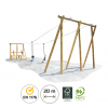 Tyrolienne double en bois