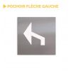 Pochoir flèche de parking tourner à gauche en PVC