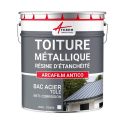 Photo : Résine d'étanchéité toiture métallique Blanc
