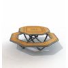 Table de pique nique hexagonale