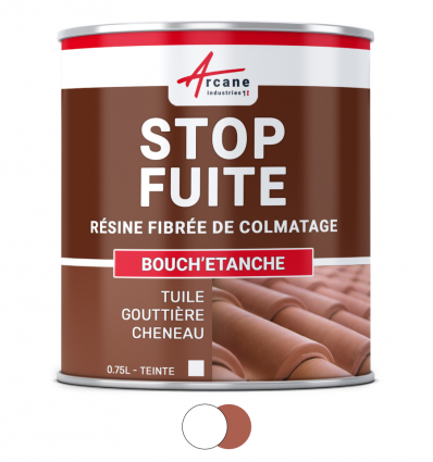 Résine étanche extérieure fibrée blanc ou tuile