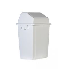 Poubelle murale intérieure en plastique blanche 20L