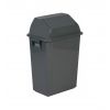Poubelle murale intérieure en plastique 40L Grise