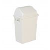 Poubelle murale intérieure en plastique 40L Blanche