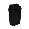 Poubelle murale intérieure en plastique 60L Noire