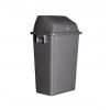 Poubelle murale intérieure en plastique 60L Grise