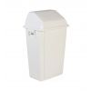 Poubelle murale intérieure en plastique 60L Blanche