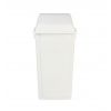 Poubelle murale intérieure en plastique 80L Blanche