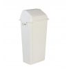 Poubelle murale intérieure en plastique 80L Blanche