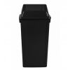 Poubelle murale intérieure en plastique 80L Noire