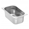 Bac gastro gn 1/4 100 mm en acier inoxydable