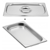 Bac gastronorme gn 1/3 20 mm en inox avec couvercle