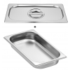 Bac gastronorme gn 1/3 40 mm en inox avec couvercle