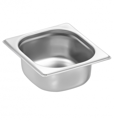 Bac gastro gn 1/6 65 mm en acier inoxydable