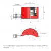 Schéma du vérin hydraulique compact 700 bars