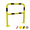 Barrière de protection pour entrepôt jaune et noir fixation sur platine