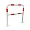 Barrière de protection pour entrepôt jaune et noir fixation sur platine