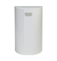 Poubelle murale intérieure en acier blanche 40L