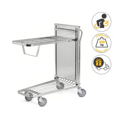 Chariot de mise en rayon ergonomique