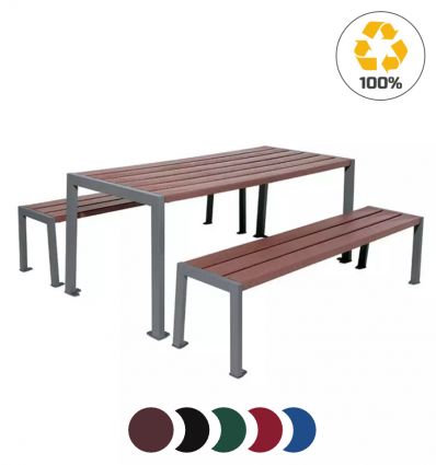 Table de pique nique collectivité plastique recyclé