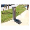 Fontaine Urbaine avec grille 1 robinet + grille acier (modèle 2) avec mise en situation