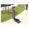 Fontaine Urbaine avec grille 1 robinet + grille acier (modèle 2) avec mise en situation