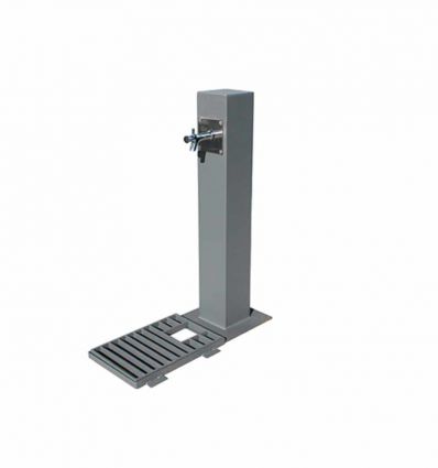 Fontaine Urbaine avec grille 1 robinet + grille acier (modèle 2)