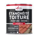 Photo : Peinture résine d'étanchéité toiture en pente Gris - 0,75 L