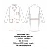 Blouse médicale homme manche longue