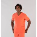 Photo : Blouse aide soignant homme couleur Corail - XS