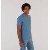Blouse tunique médicale homme bleu gris