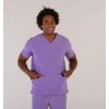 Blouse manche courte médicale lilas 