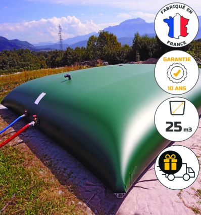 Citerne souple 25m3 pour stockage de l'eau robuste