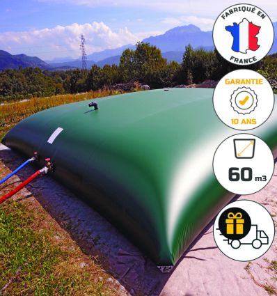 Réserve d'eau souple 60m3 fabriquée en France