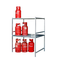 Etagère superposable pour bouteilles de gaz extérieur