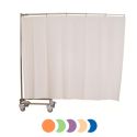 Photo : Paravent médical télescopique sur roulettes Blanc - 1,6 mètre