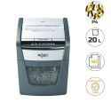 Photo : Destructeur de documents auto coupe croisée P4 50 feuilles 20 L Rexel Optimum AutoFeed+ 50X