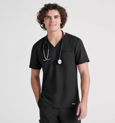 Blouse aide soignant noir