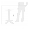 Pied de table bistrot en aluminium