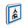 Panneau CE4c - Terrain de camping pour tentes et caravanes