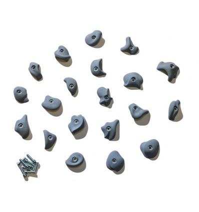 20 prises d'escalade de taille moyenne