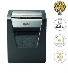 Destructeur de documents manuel coupe micro P5 10 feuilles 23 L Rexel Momentum M510