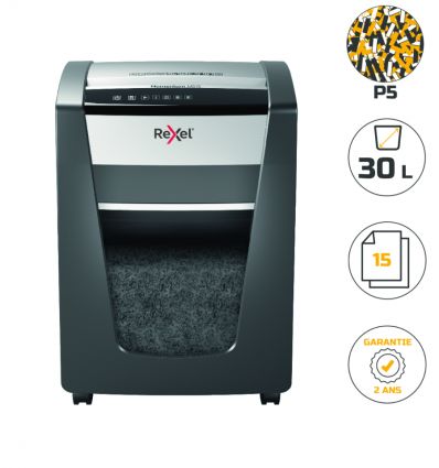 Destructeur de documents confidentiels manuel coupe micro Rexel Momentum M515