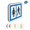 CE12 - Panneau toilettes publiques - Pictogrammes