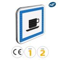 Photo : CE18 - Panneau cafétéria 350 x 350 mm  (2 rails au dos) - Classe 1 (T1)