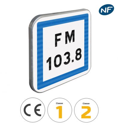 CE22 - Panneau radio dédiée à la circulation routière - Pictogrammes