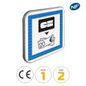 Photo : CE25 - Panneau distributeur de billets 350 x 350 mm  (2 rails au dos) - Classe 1 (T1)