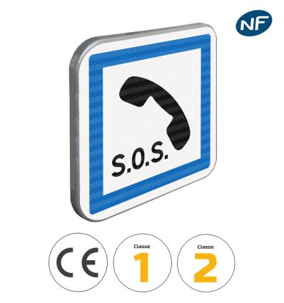 CE2a - Panneau poste d'appel d'urgence - Pictogrammes